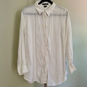 Ralph Lauren White Linen Blouse